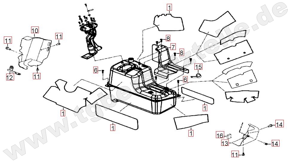 Hitzeschutz f. Benzintank