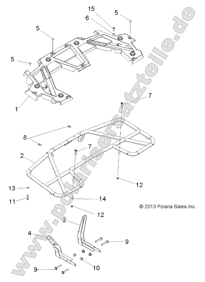 Body, Rear Rack (49ATVRACKMTGRR13SP400) Body, Rear Rack (49ATVRACKMTGRR13SP400)
