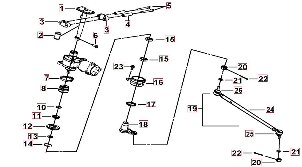 Lenksäule - Spurstange Lenksäule - Spurstange
