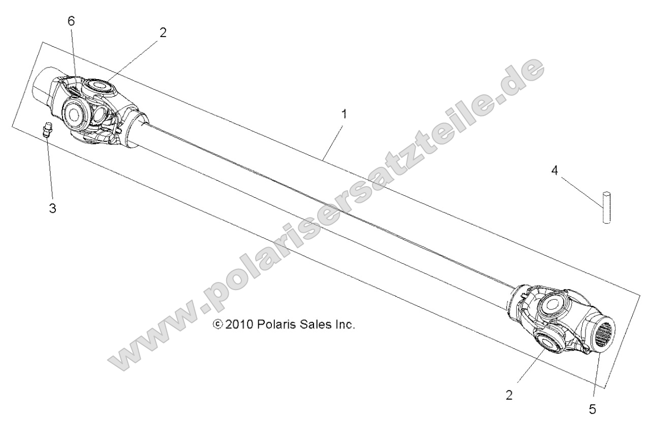 Drive Train, Prop Shaft, Front