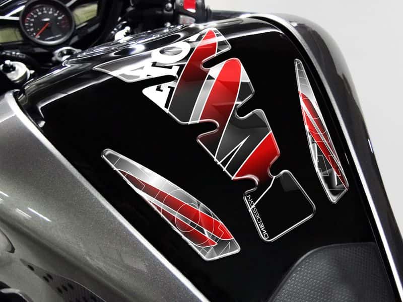 PUIG TANK PAD MOD.WINGS HONDA GRAU-BLACK - 4785P