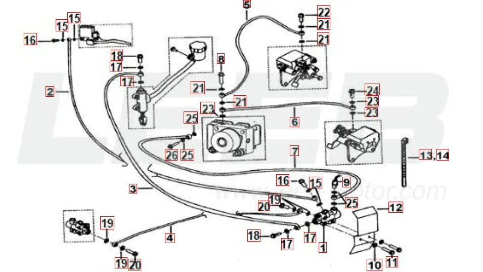 Bremsanlage hinten Bremsanlage hinten