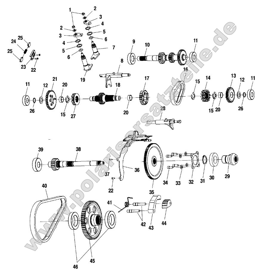 Gearcase (Internal Components)