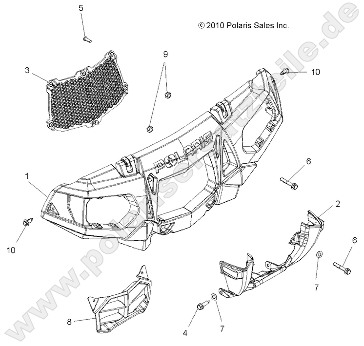 BODY, FRONT BUMPER and MOUNTING