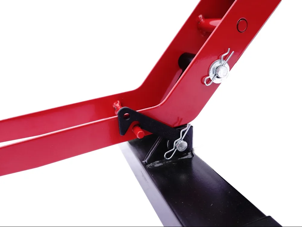 TMP Motocross & Enduro Hubständer Factory / MX Montageständer - schwarz-rot