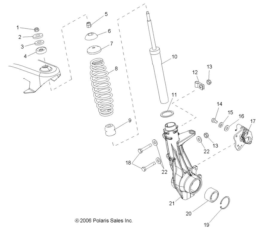 SUSPENSION, FRONT STRUT