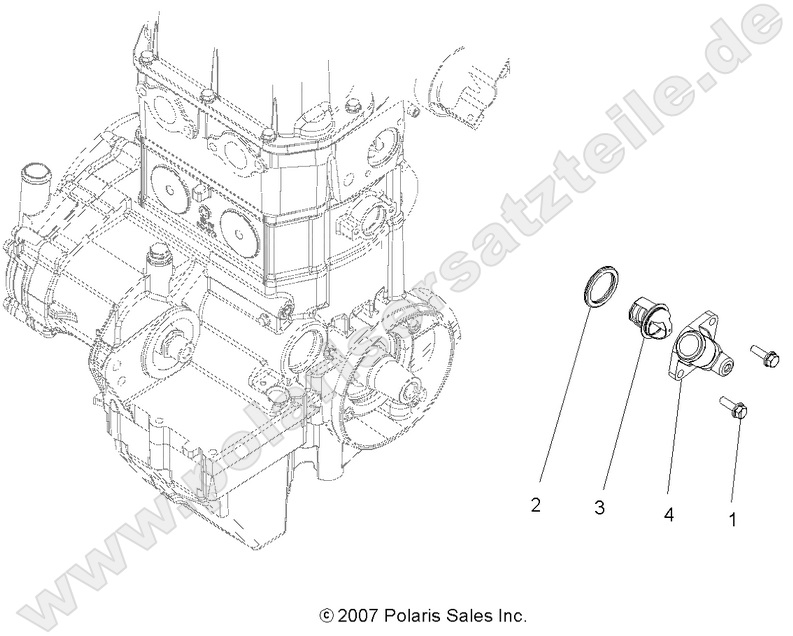 ENGINE, COOLING SYSTEM THERMOSTAT