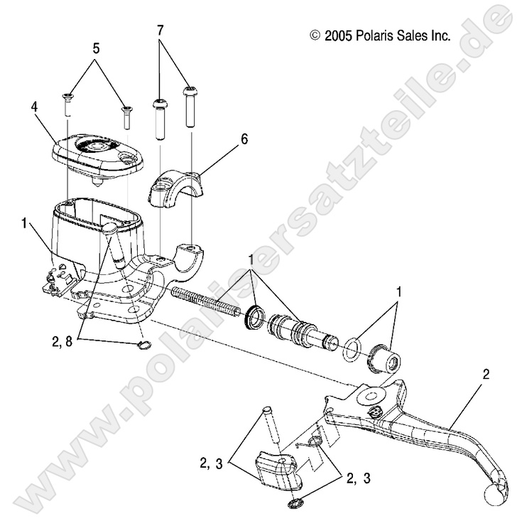 BRAKES, FRONT BRAKE LEVER and MASTER CYLINDER