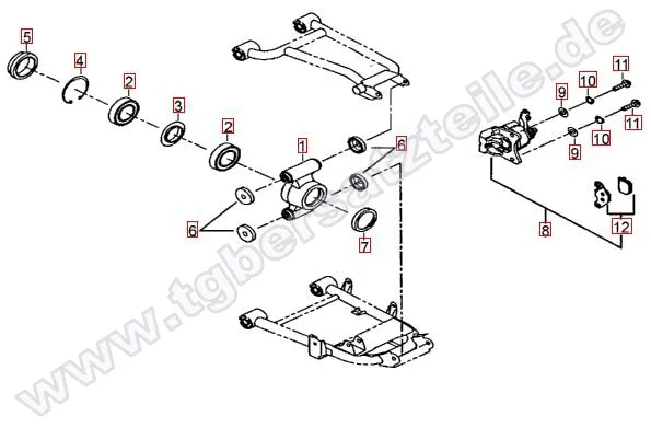 Hinterradachse Hinterradachse