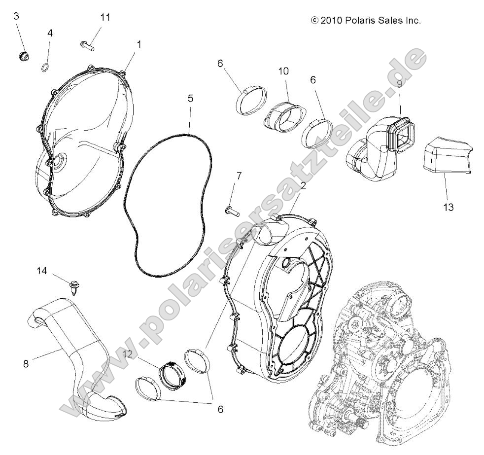 Body, Clutch Cover Body, Clutch Cover