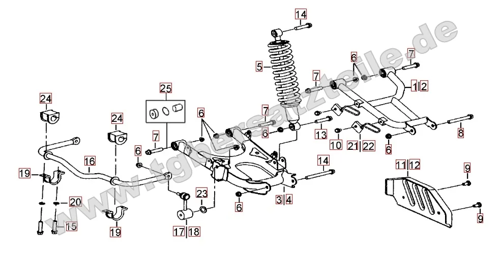Federbein hinten Federbein hinten
