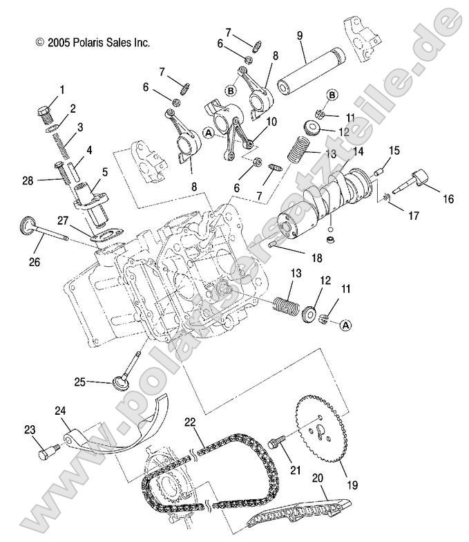 Engine, Camshaft and Valves