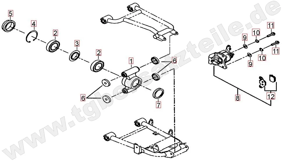 Hinterradachse Hinterradachse
