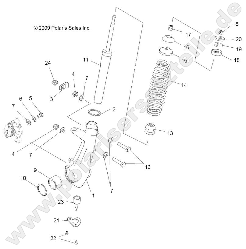 SUSPENSION, FRONT STRUT SUSPENSION, FRONT STRUT