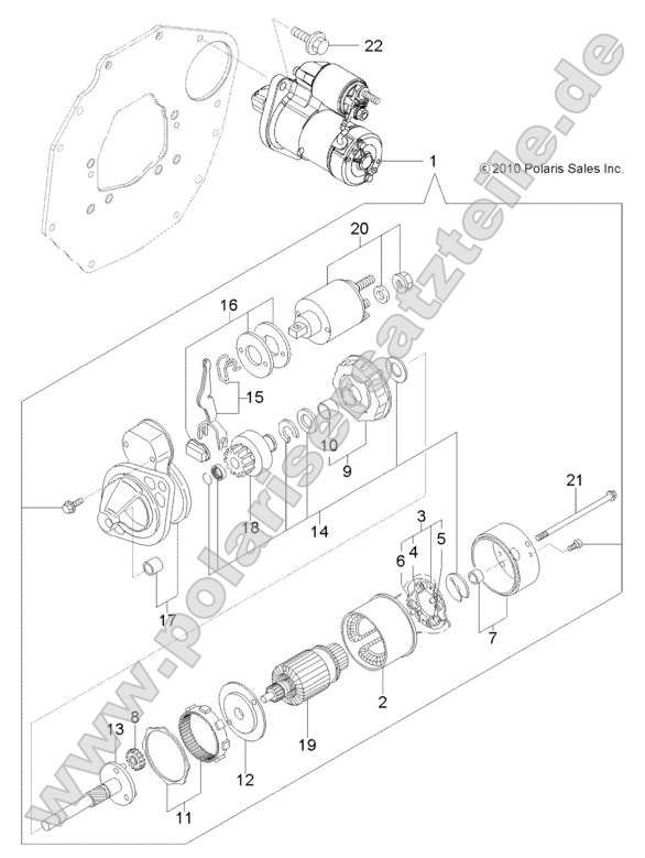 Engine, Starting Motor Engine, Starting Motor