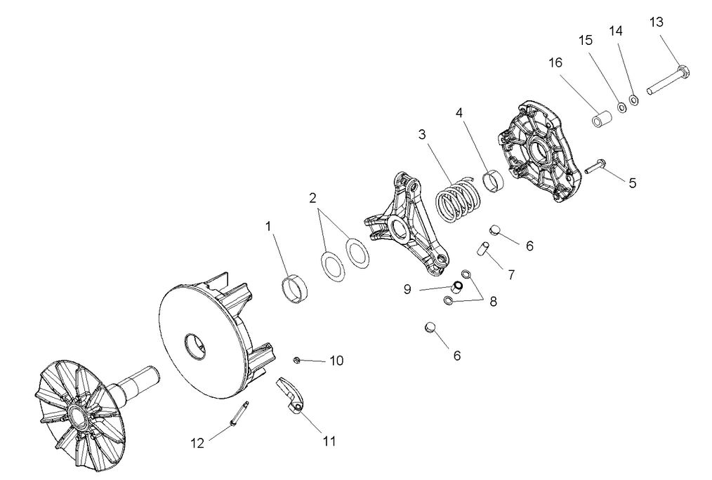 DRIVE TRAIN, PRIMARY CLUTCH