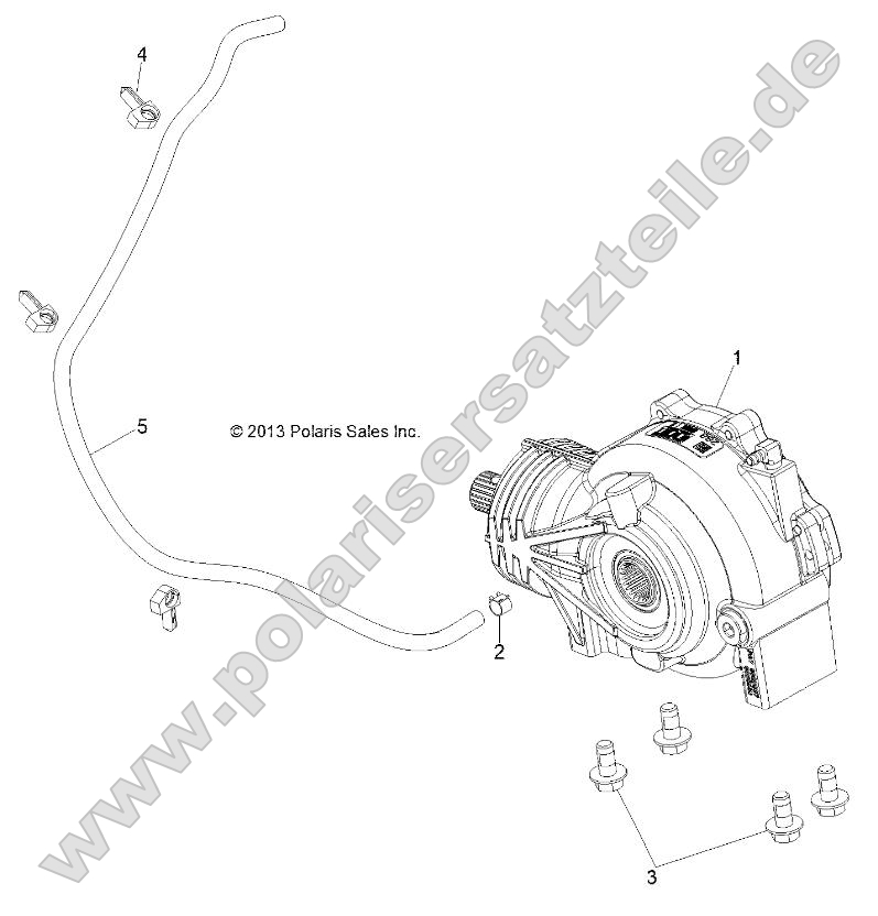 Drive Train, Front Gearcase Mounting Drive Train, Front Gearcase Mounting