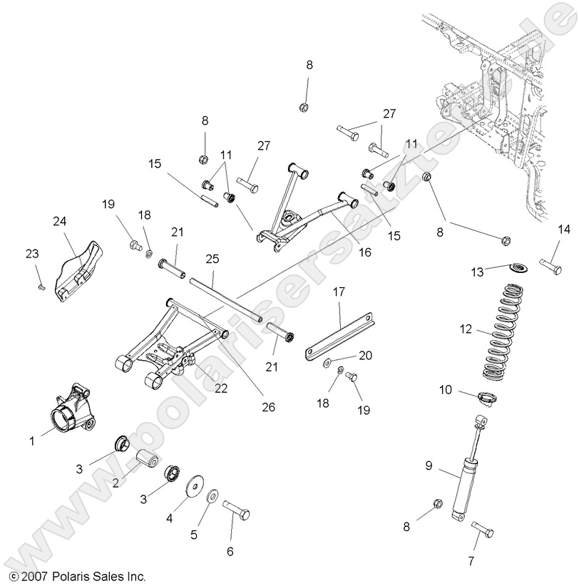 SUSPENSION, REAR SUSPENSION, REAR