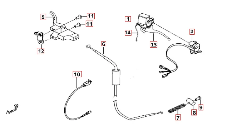 Schalter-Hebel Schalter-Hebel