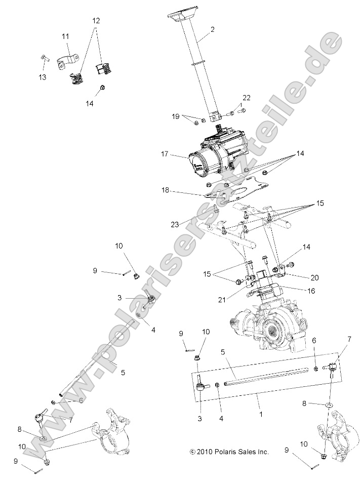 Steering, Steering Post Asm. Steering, Steering Post Asm.