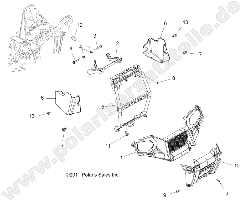 BODY, FRONT BUMPER and MOUNTING