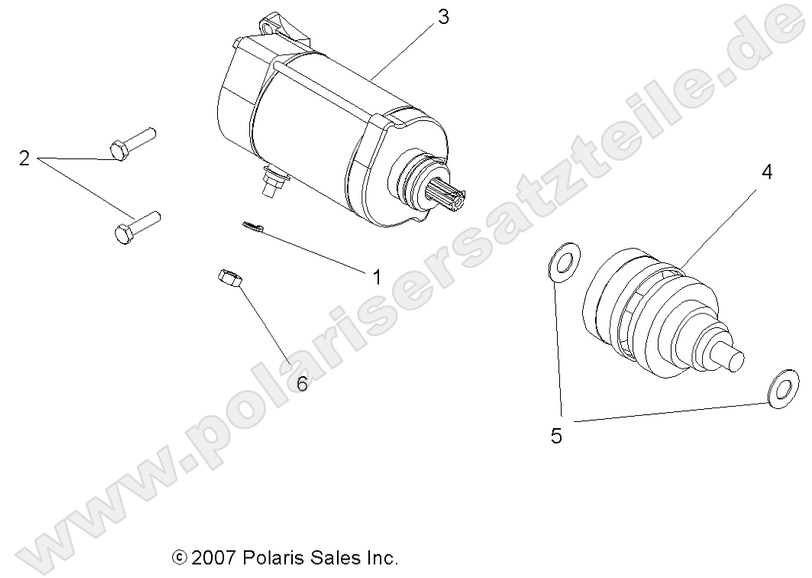 ENGINE, STARTING MOTOR