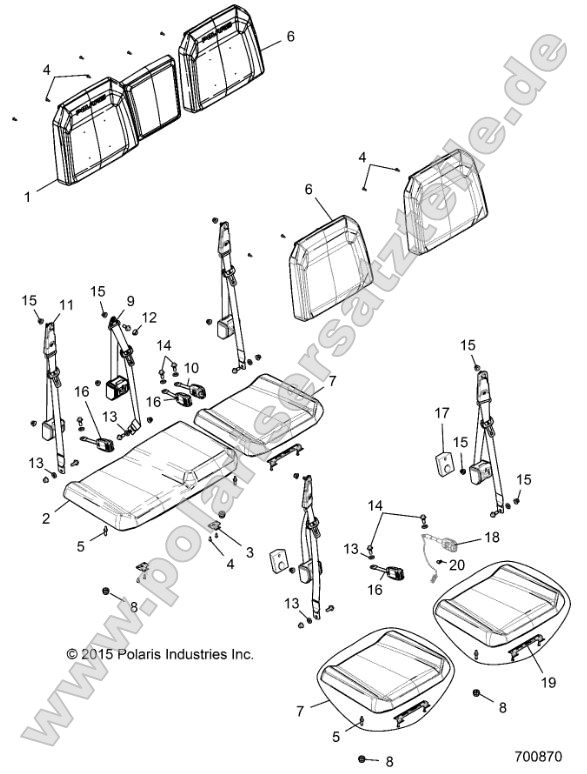 Body, Seat, Rear 60/40