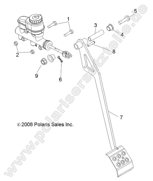 BRAKES, PEDAL and MASTER CYLINDER MOUNTING