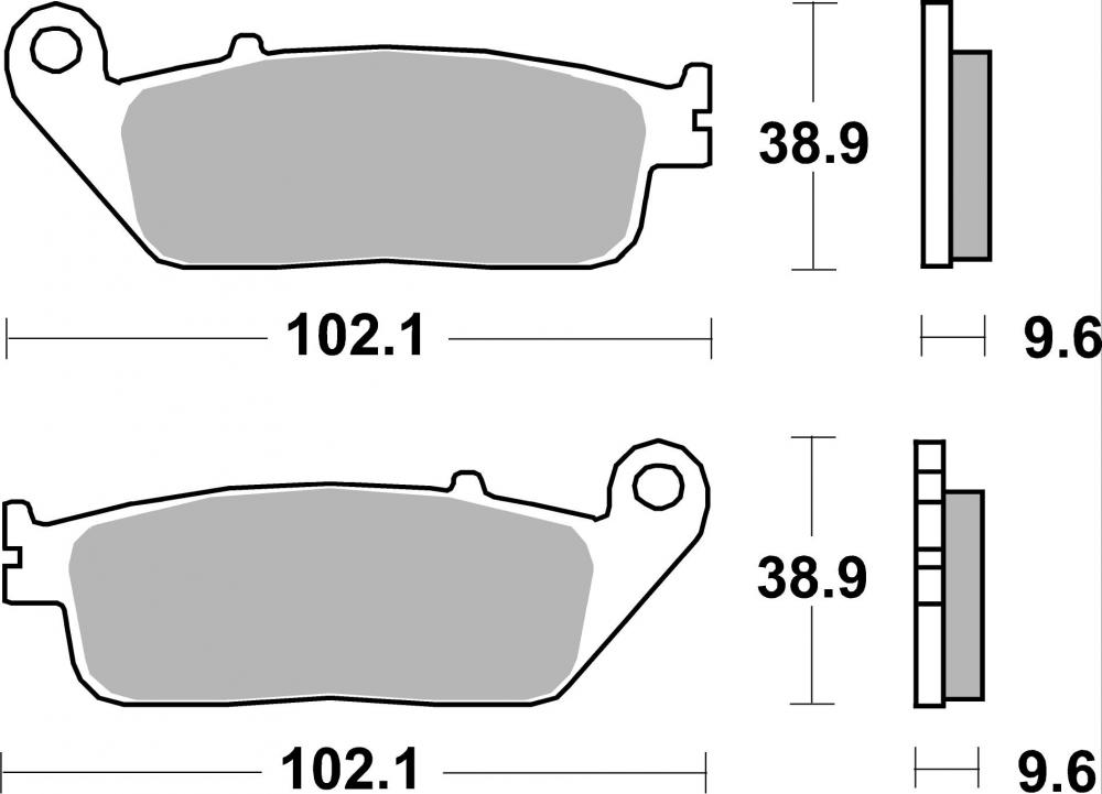 SBS Bremsbeläge HS Street Sintermetall ABE - 700HS