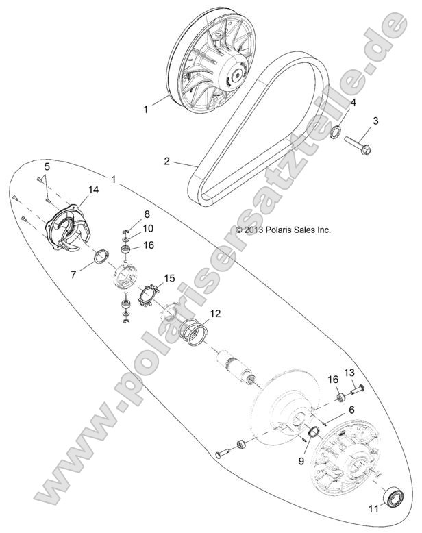 Drive Train, Clutch, Secondary, EBS Drive Train, Clutch, Secondary, EBS