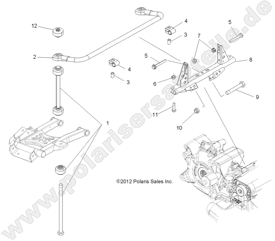 SUSPENSION, TORSION BAR SUSPENSION, TORSION BAR