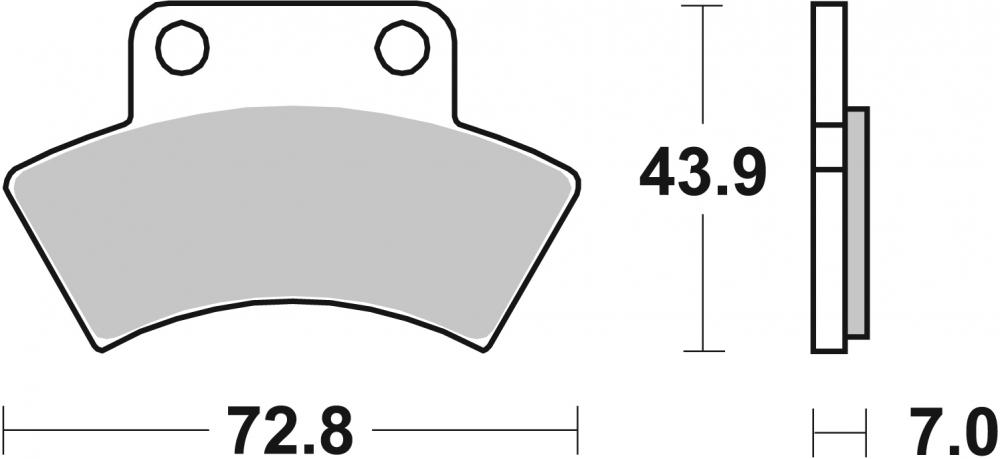 SBS Bremsbeläge Offroad & ATV Sintermetall - 717SI