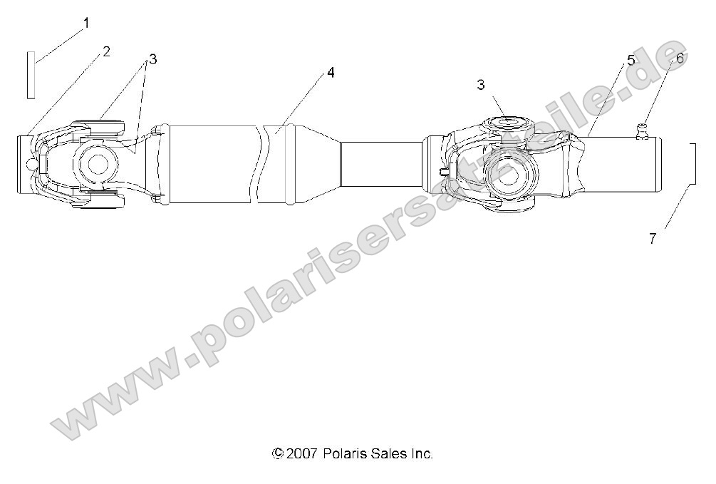 Drive Train, Front Prop Shaft