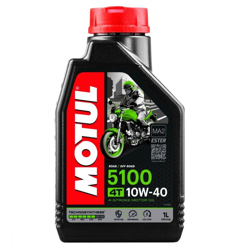 Motul_104066_5100_10w40_1_Liter Motul Motoröl 5100 4T teilsynthetisch 10W40 - 1 Liter