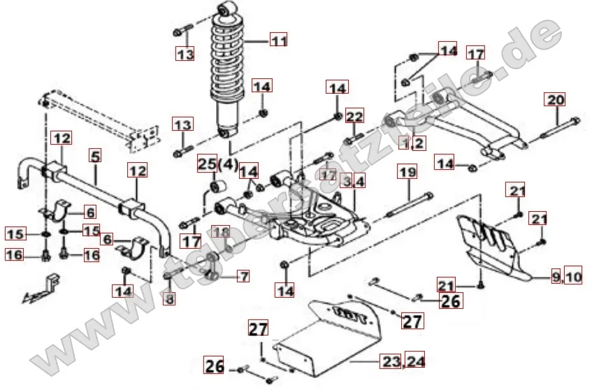 Federbein hinten Federbein hinten