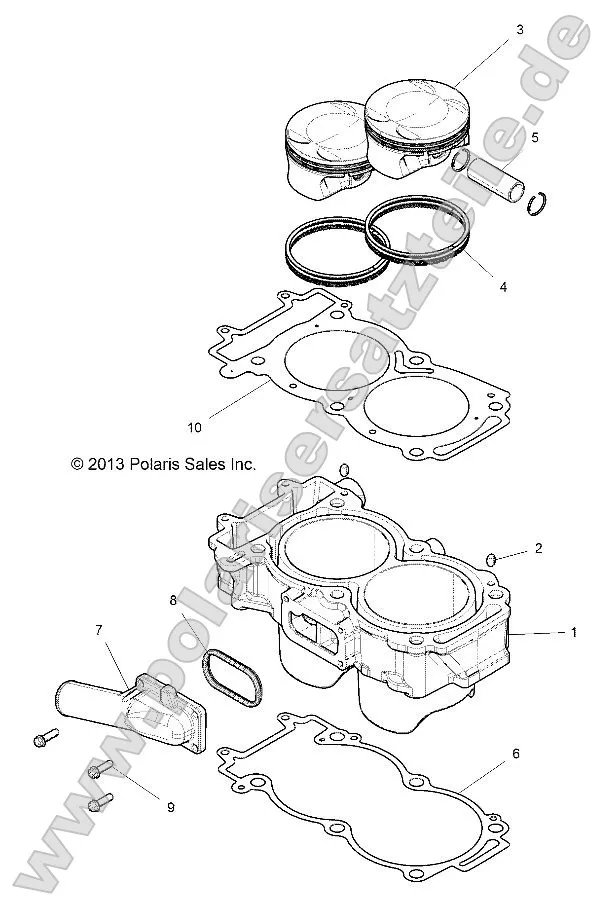 Engine, Cylinder and Piston