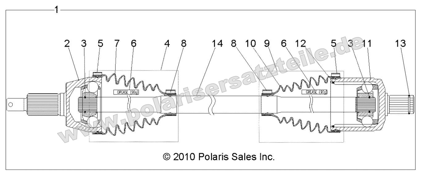 Drive Train, Front Drive Shaft Drive Train, Front Drive Shaft