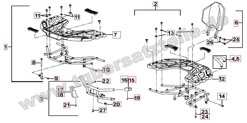 Gepäckträger Plastik Gepäckträger Plastik