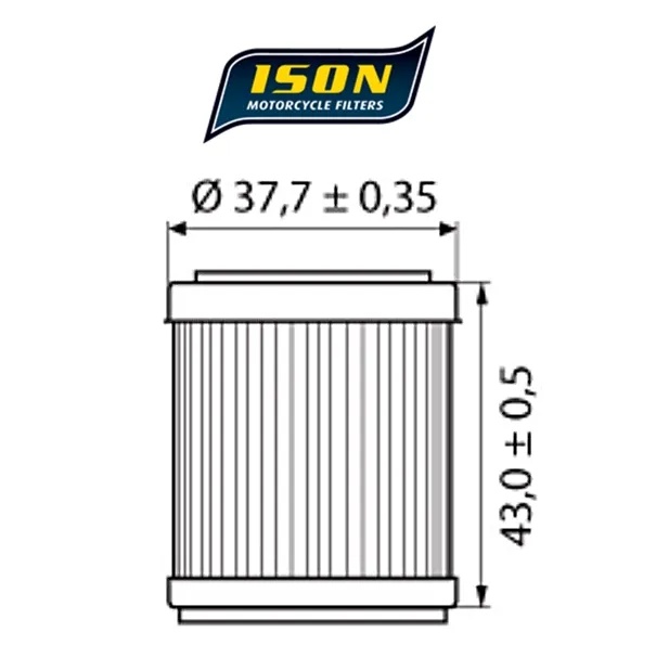 ISON Ölfilter 142 Yamaha YFM 400 Kodiak 1994-99 /YFM 400 Big Bear