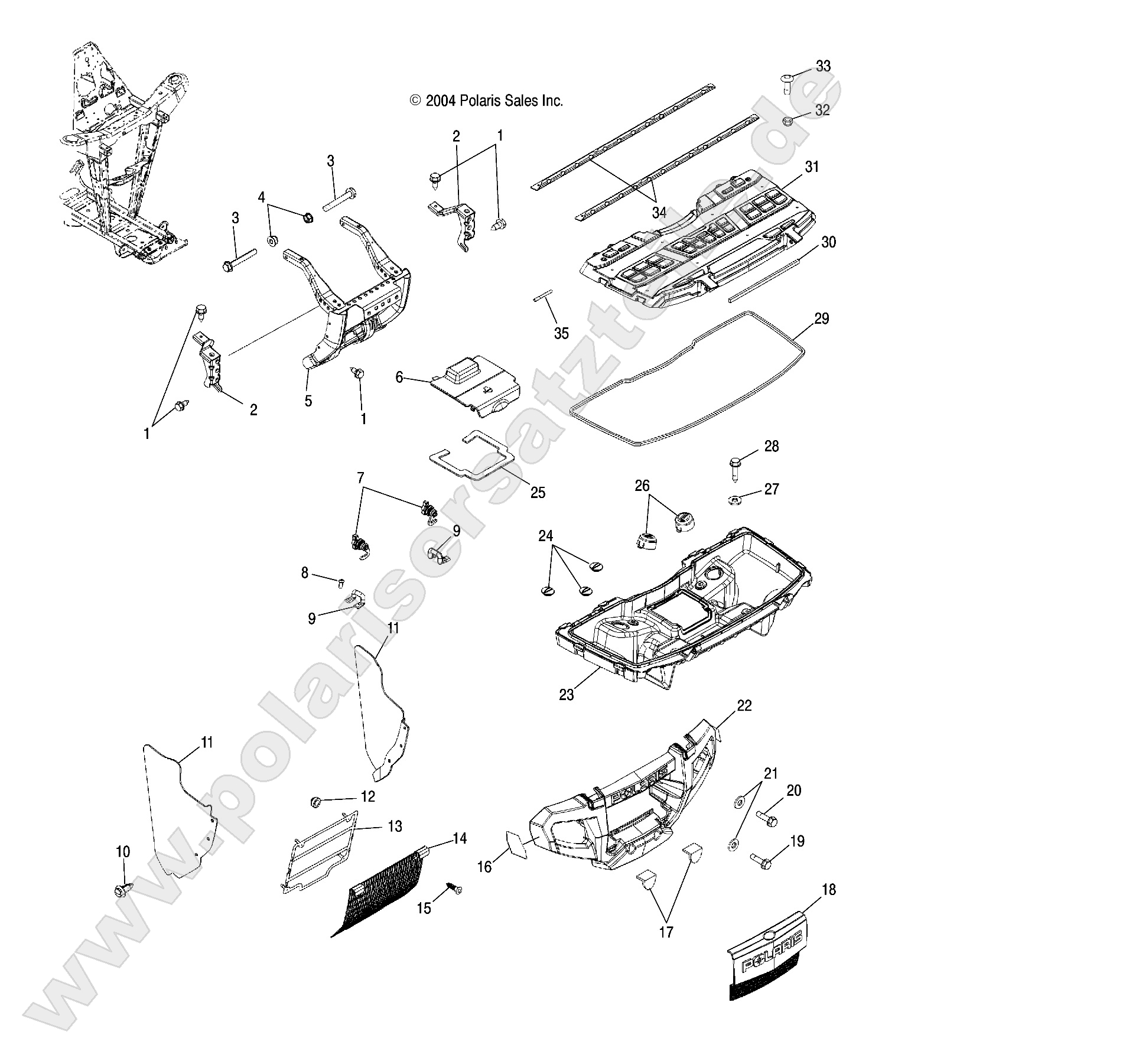 FRONT STORAGE and BUMPER MOUNTING