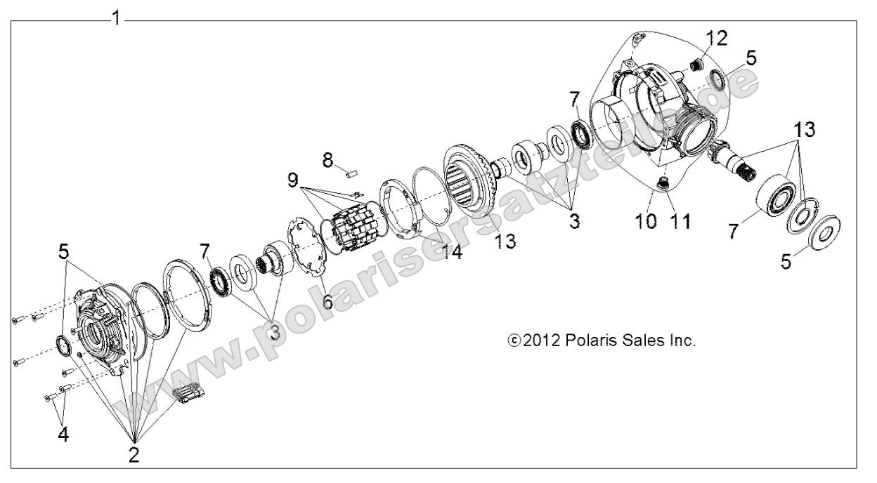 Drive Train, Front Gearcase Internals