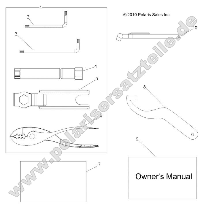 References, Tool Kit and Owners Manuals