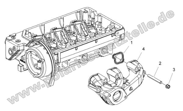 Engine, Exhaust Manifold Engine, Exhaust Manifold