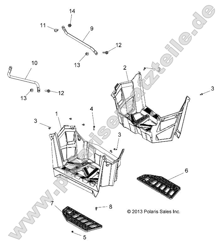 Body, Footwells Body, Footwells