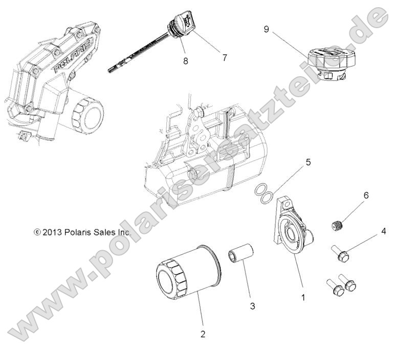 Engine, Oil Filter and Dipstick Engine, Oil Filter and Dipstick