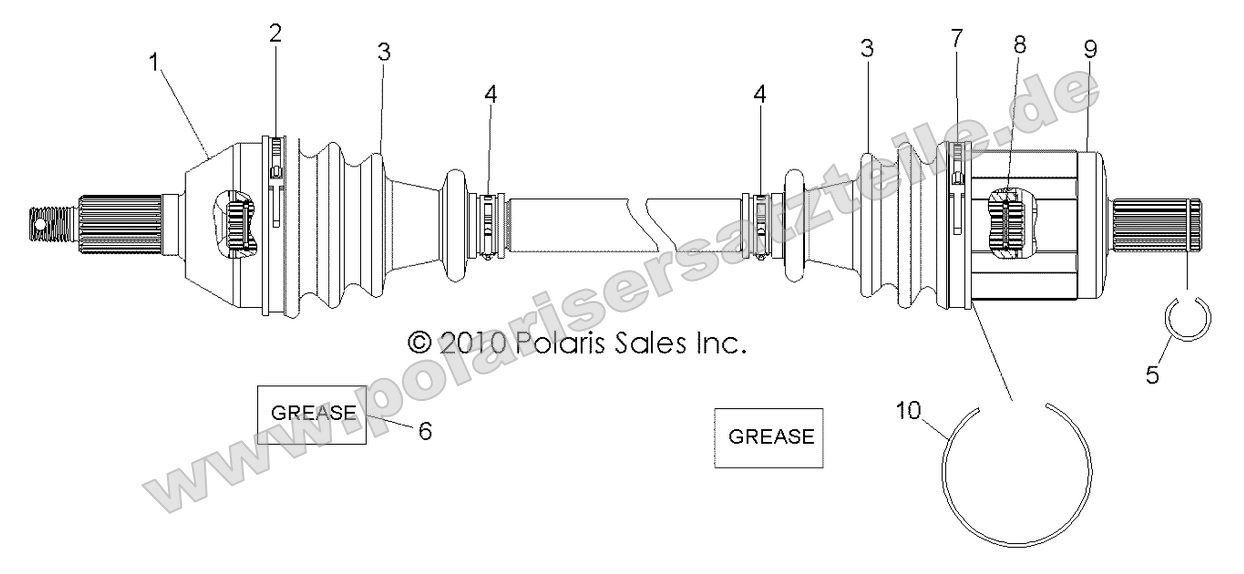 DRIVE TRAIN, FRONT DRIVE SHAFT