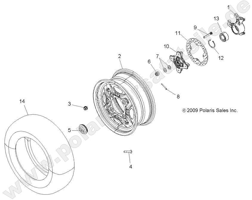 WHEELS, FRONT and HUB