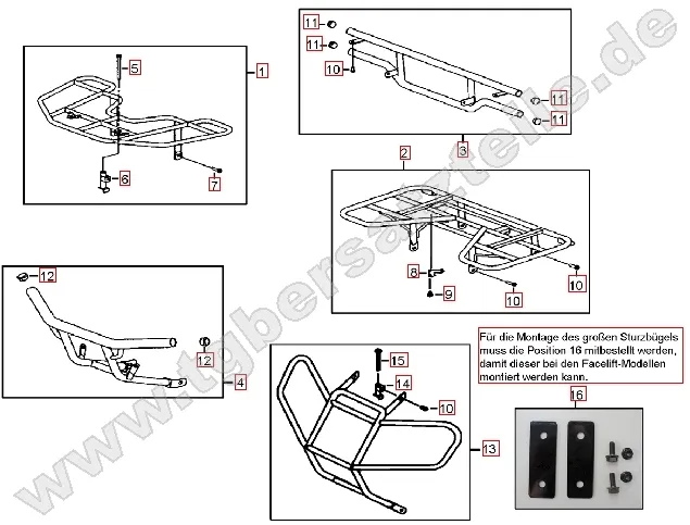 Gepäckträger vo. und hi.