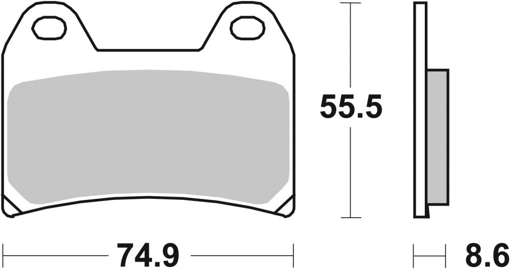 706 SBS Bremsbeläge SP EVO Sintermetall ABE - 706SP
