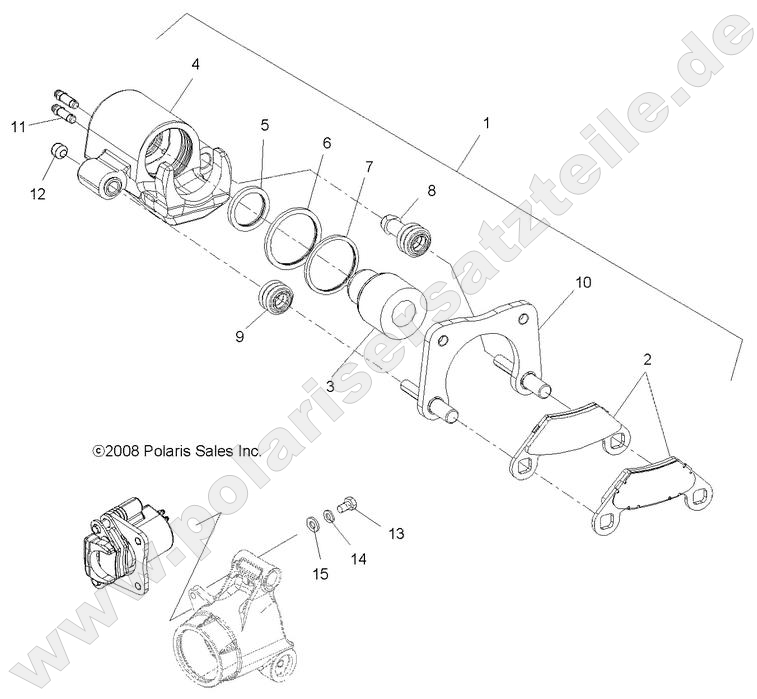 BRAKES, REAR CALIPER